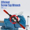 Mesee Adjustable Tap Wrench Plastic Dipped Handle Thread Tap Holder
