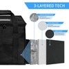 amzoya Insulated Food Delivery Bag with 8 Cup Holder,removable partition