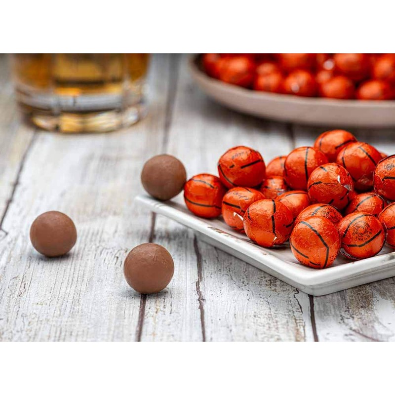 Madelaine Basketball Party Favors - 40 Individually Wrapped Milk Chocolate