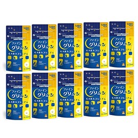 【10個セット】ファイン グリシン グリシン GABA プレミアム 国内生産 グリシン 450mg GABA 400mg テアニン トリプトファン 15~30日分 タブレット