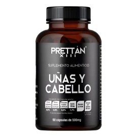 Suplemento Con Nutrientes Para Uas Y Cabello 500mg Prettan Sin Sabor