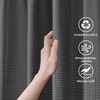 FIISAYL Waffle Shower Curtain Shower Curtains with Magnet Washable Textile
