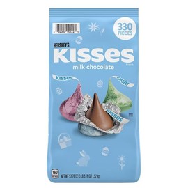 Hershey Kisses Milk Chocolate, Easter Candy Bulk Bag, 330 ct (Pack of 2)