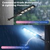 WYWNA Solar Lights Outdoor, 6000K LED Solar Lights Outdoor Waterproof,