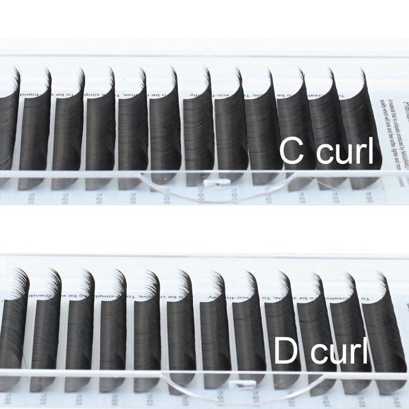 NAGARAKU Eyelash Extensions Individual Eyelashes 0.05 D Curl 10-11-12 mm