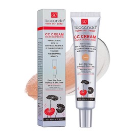 WFWJ Color Correcting CC Cream with SPF 25,Full-Coverage Foundation,Hydrating Serum,Refine Skin Texture, Avoid Sun Damage (Dark, 45 ml)