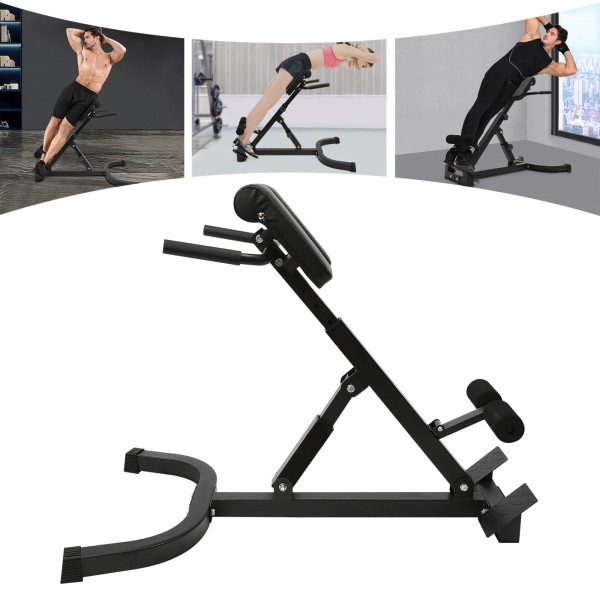 Unbranded Roman Chair Back Extension Machine, Hyperextension Bench w/ Angle