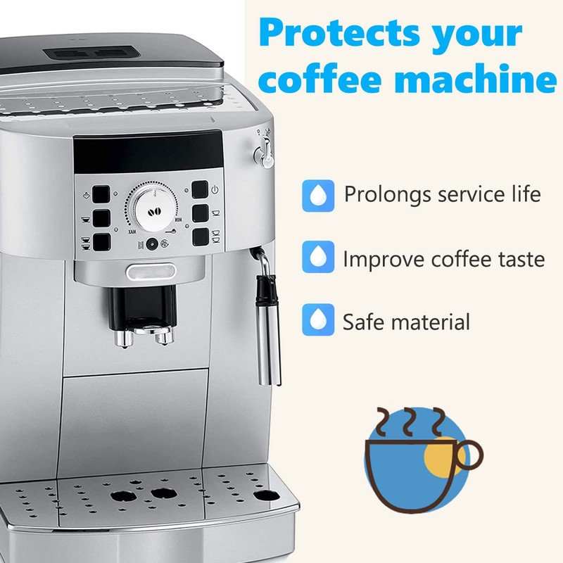 4 Pack Coffee Filter Replacement for Delonghi Filter DLSC002, DLS