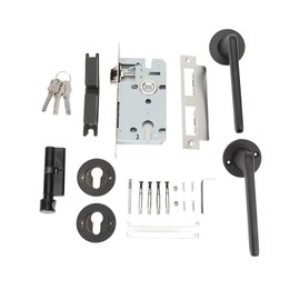 Mortise Lock Set Universal Stainless Steel Mortise Handle Lock for Indoor Home (Type 1)