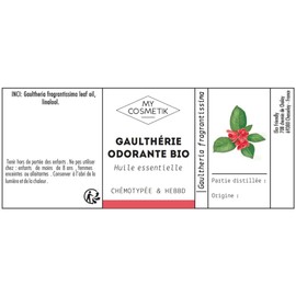 My Cosmetics Essential Oil of Fragrant Winter Green Organic 5 ml