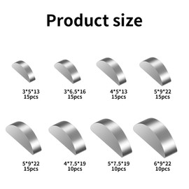 But the cow Pack of 100 Spring Wedges Assortment, Crescent Moon Key Set, 3-4-5-6 mm Disc Spring Entry Wedge Assortment Kit for Flywheel, Pulleys, Crankshaft Wrench, Passspring Set