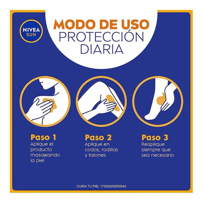 Protector Solar Corporal Nivea Sun Protección Hidratación Vitamina Ácido Hialurónico