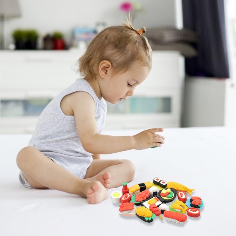 duisoad 4 Boxes Eraser Children Beautiful Eraser Stationery Eraser for