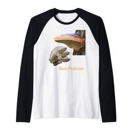 Reishi Mushroom Shirt Reishi Mushroom Raglan Baseball Tee