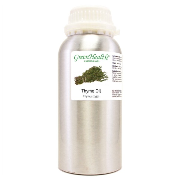 16 fl oz Thyme Essential Oil (100% Pure & Natural) in Aluminum Bottle