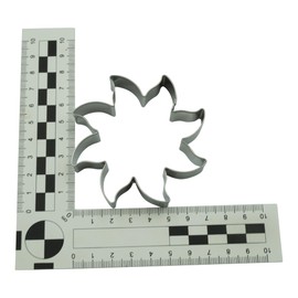 BekkiB - Ausstecher "Sonne" - ca. 7 x 7 cm - Spülmaschinengeeigneter Sonnen-Ausstechform aus Edelstahl - Zum Backen von Plätzchen - 998709