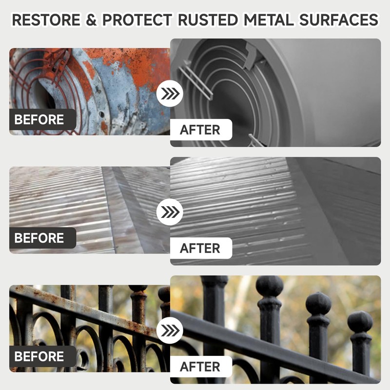 Mollor 2-in-1 Rust Converter, Rust Inhibitor Paint for Metal, Ultra