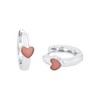 Prinzessin Lillifee Children's Creole Earrings Heart 925 Silver Rhodium-Plated Enamel