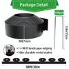 98Ft 3IN Landscape Edging,Garden Edging Border Kit with 150pcs Metal