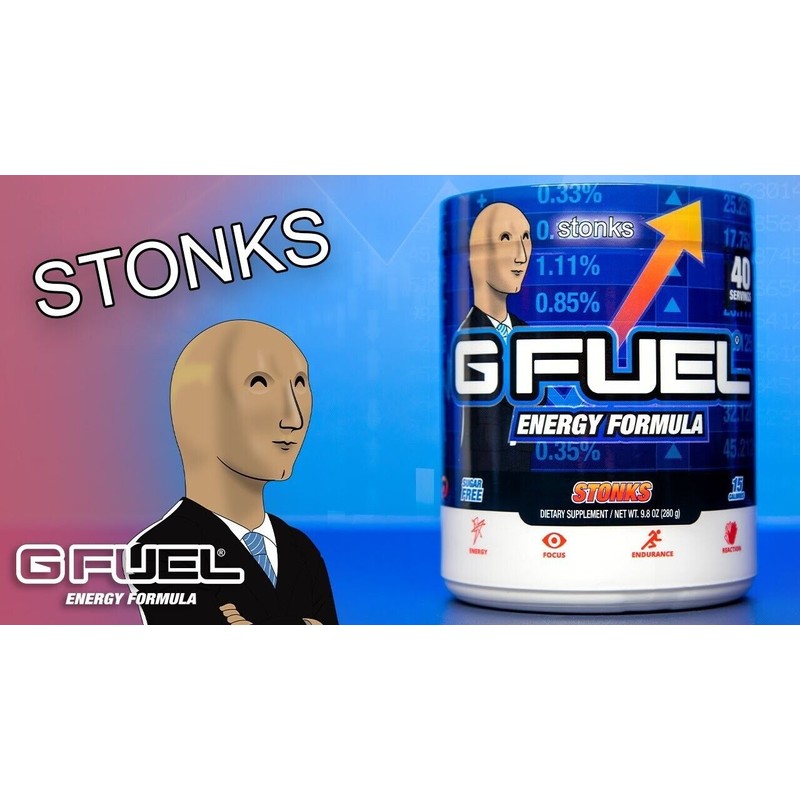 G FUEL Stonks Limited Edition (Blood Orange) Powder Energy Formula