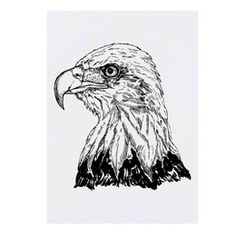 'Bald Eagle' Temporary Tattoo - Water Resistant, Skin-Safe, Non-Toxic Transfer (TO00021754)