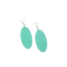 Anime Dan Da Dan Momo Ayase Cosplay Earring Green Earstuds Earclips Gift for Women Jewelry Accessories Prop, as shown, Acrylic, acrylic