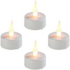 Lunartec Elektro Teelichter: LED-Teelichter mit Luftzugsensor und beweglicher Flamme, 4er-Set