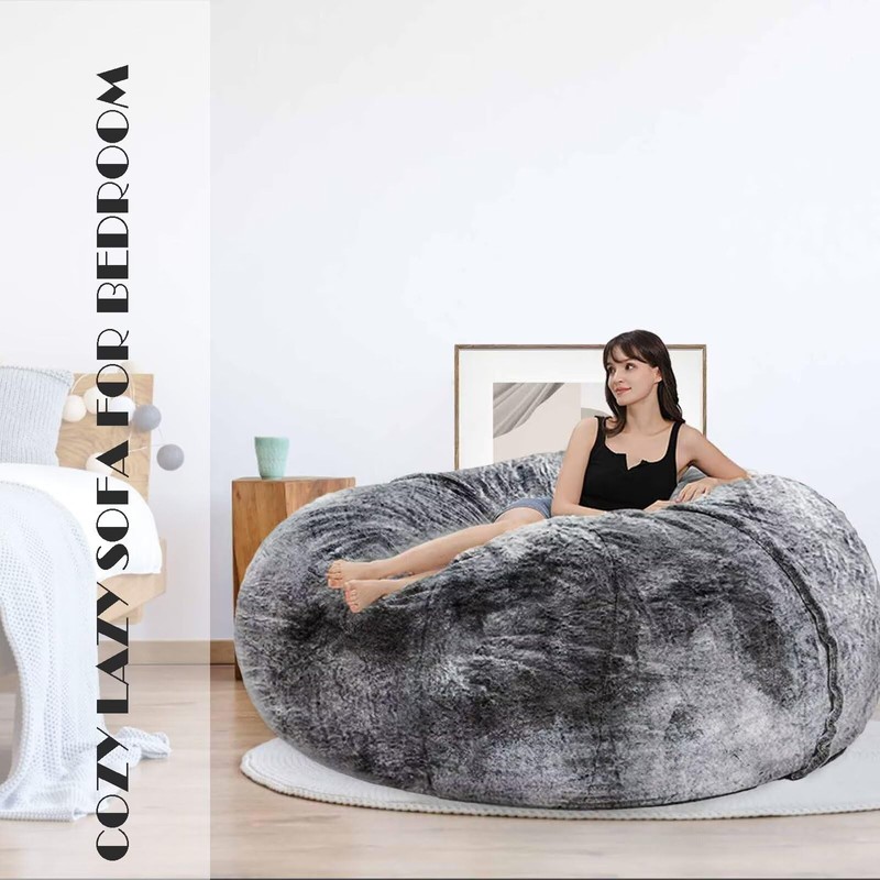FIEATES Bean Bag Chair for Adults Kids No Filling Comfy