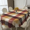 bnhjsdw Oval Tablecloth for Oval Table, Waterproof Plaid Oval Table