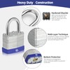 HOX Locks 6-Pack Keyed-Alike Padlocks w/ 1.2” Shackle, 1-9/16” Wide
