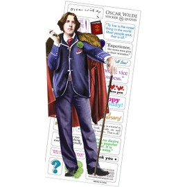 Oscar Wilde Quotable Notable - Greeting Card and Sticker Sheet - Envelope Included