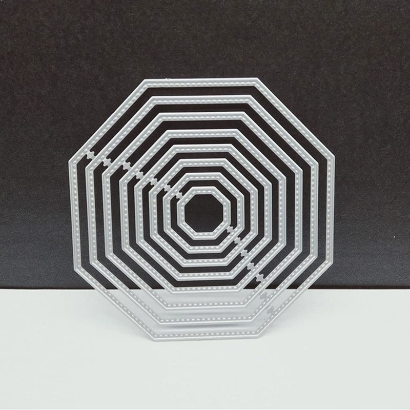 COMEYER Octagon Metal Cutting Dies Stencil DIY Scrapbooking Album Paper