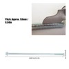 20Pcs M6x160 Long Screw Iron Hex Flange Threaded Bolt Fastener