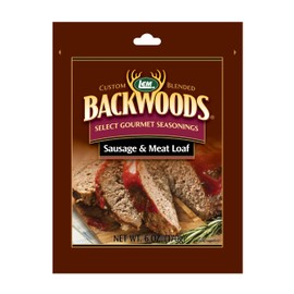 LEM Products Backwoods Sausage and Meatloaf Seasoning, Ideal for Wild Game and Domestic Meat, Seasons Up to 24 Pounds of Meat, 6 Ounce Packet