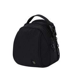 SHARE ITEMS Women's Mini Bag, Lightweight, 2-Way Shoulder Handbag, Small, Canvas, Stylish, Cute, Casual, Going Out, Black