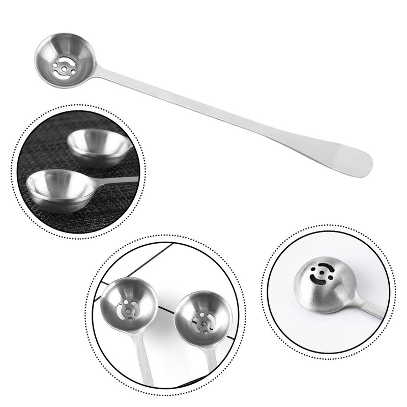 Luckious Olive Spoon Stainless Steel - Pickle Spoon with Drain
