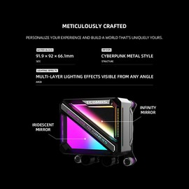 TCOMAS LE200 360mm Radiator Liquid Cooler – High-Performance ARGB Water Cooling System, PWM-Controlled Fans, Supports Intel LGA1700 and AMD AM5/AM4