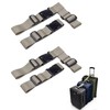 DAWZMR 4 Pack Luggage Straps for Multiple Suitcases, Adjustable Travel