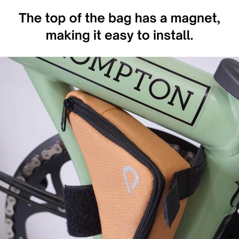 Vincita Boomerang Bag - Frame Bag for Brompton Bike -