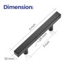 Ravinte 50 Pack 5 inch Square Cabinet Pulls Matte Black