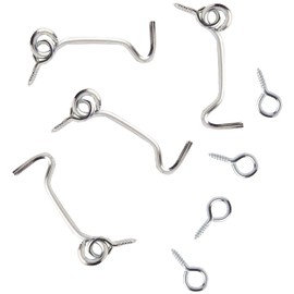 Merriway® BH01743 (4 Pcs) Gate Hook and Eye, 50mm (2 inch) Bright Zinc Plated - Pack of 4 Pieces