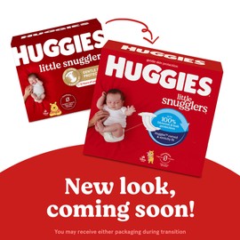 Huggies Little Snugglers Baby Diapers, Size 2 (12-18 lbs), 72 Ct