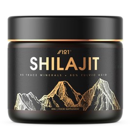Himalayan Shilajit Resin 30g – Gold Grade 100% Pure Gilgit-Baltistan Source – Rich in 80% Fulvic & Humic Acid, Minerals – by Alpha01