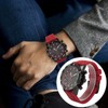 Waterproof Chronograph Watch Fashion Casual Mechanical Silicone Calendar Business Watch