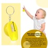 Cotiny 64 Pcs Mini Construction Hat Keychain Yellow Helmet Flashlight