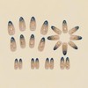 FIEONCIY Press on Almond Nails Short Length Glossy Acrylic Almond