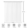 YISURE Extra Long Extra Wide Shower Curtain Liner 200x240cm, PEVA