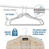 MOERKADA 50 Pack Ultra-Thin Plastic Clothes Hangers (17.7 Inch) -