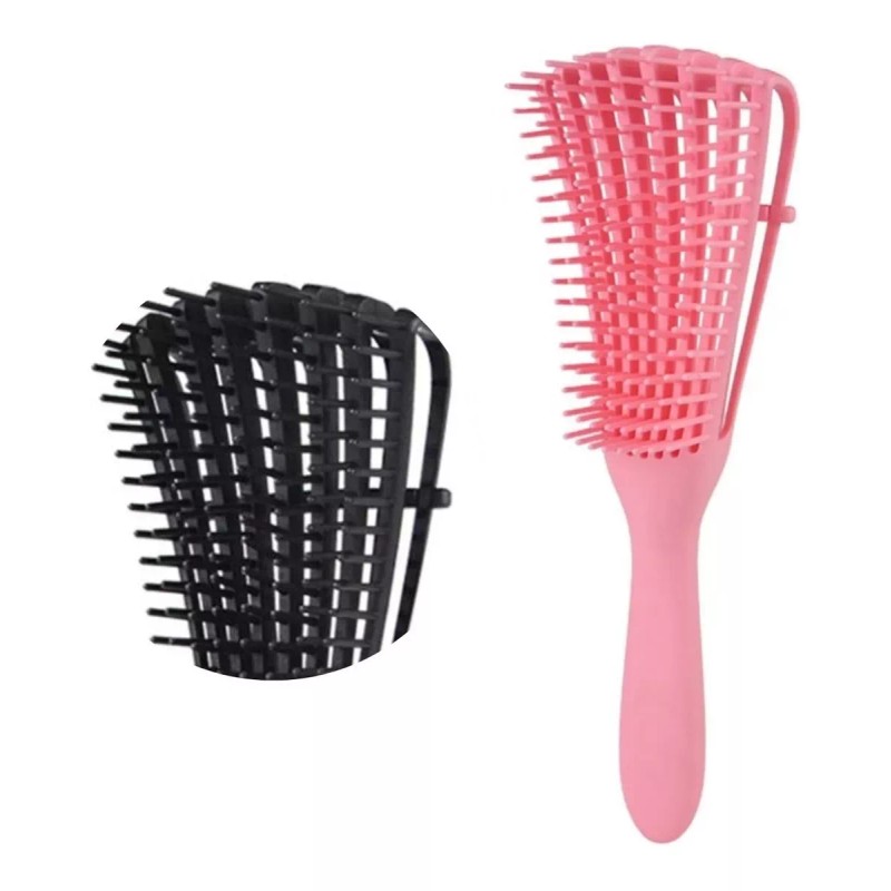 Heblee Cepillo Peine Flexible Desenredante Cabello Rizado, Afro