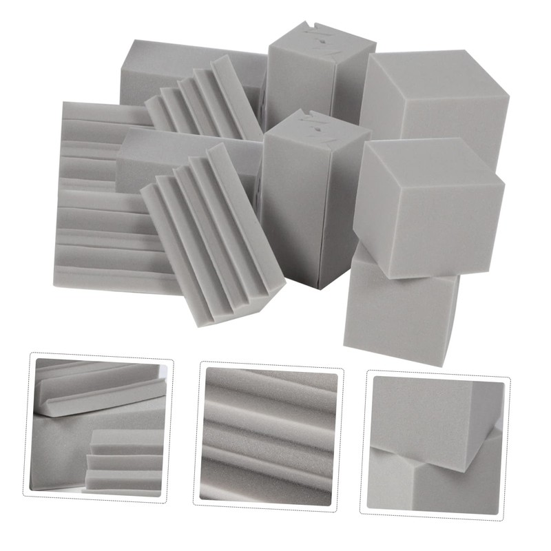 Levemolo 16pcs Low Frequency Sound Absorbing Cotton Acoustic Panels Sound